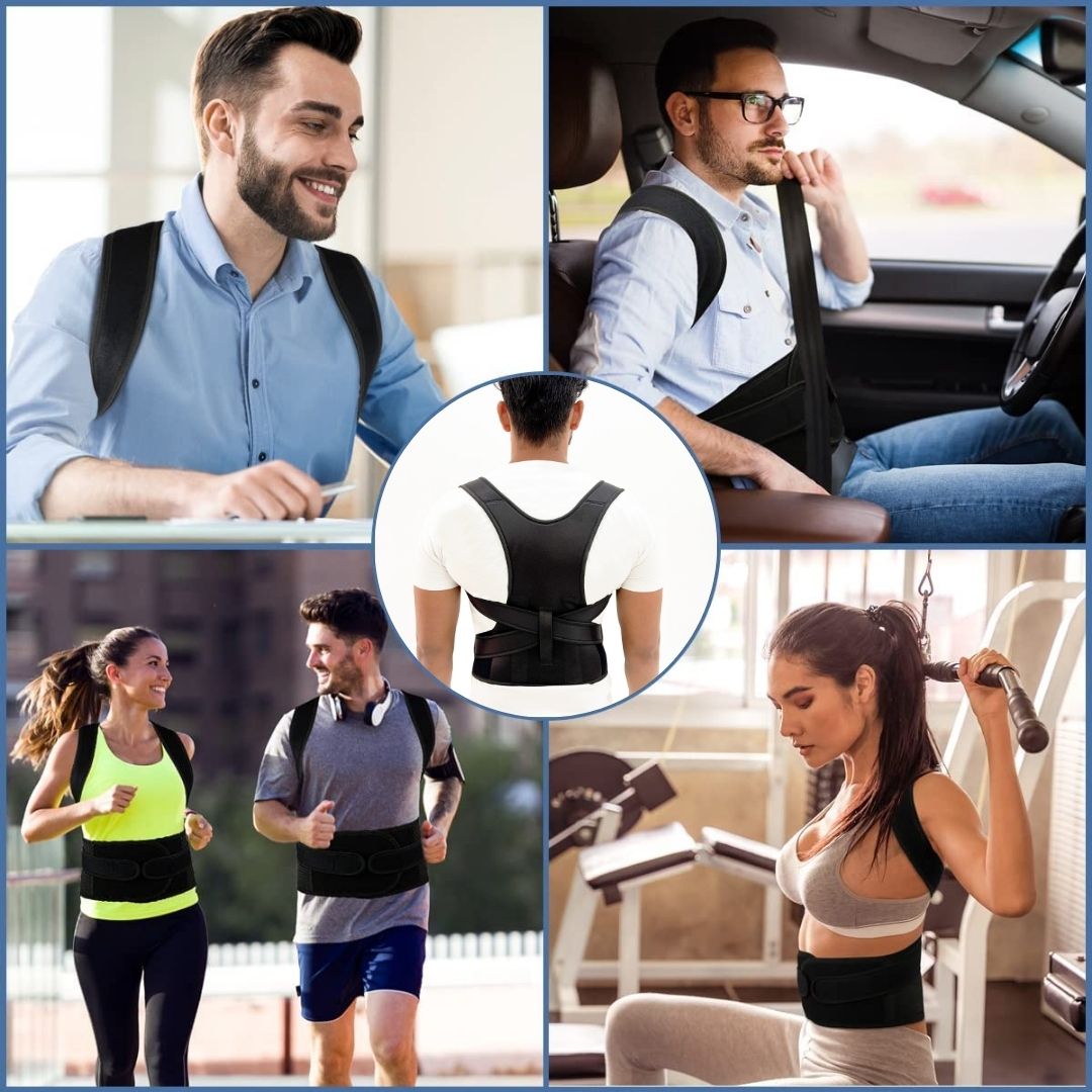 Posture Correction Belt, Free Size, Black