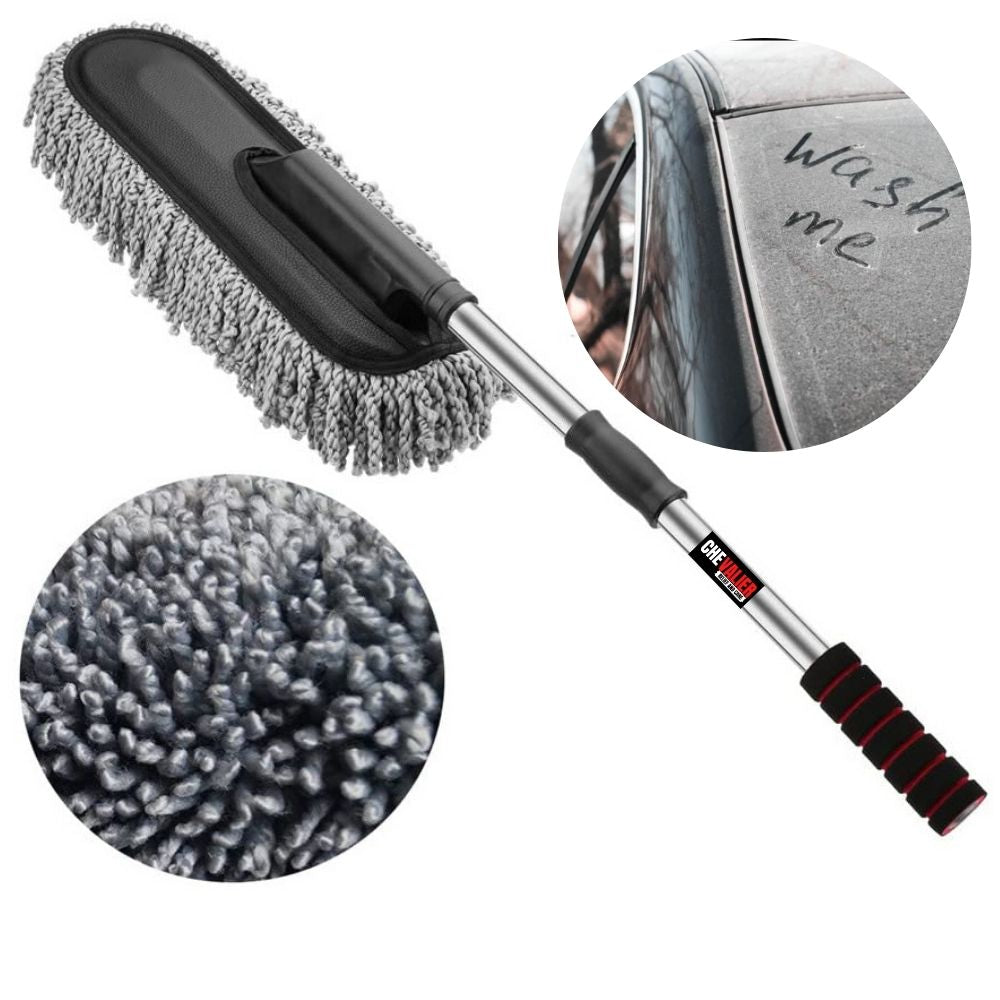 CHEVALIER Microfiber Home and Car Cleaning Duster, Grey