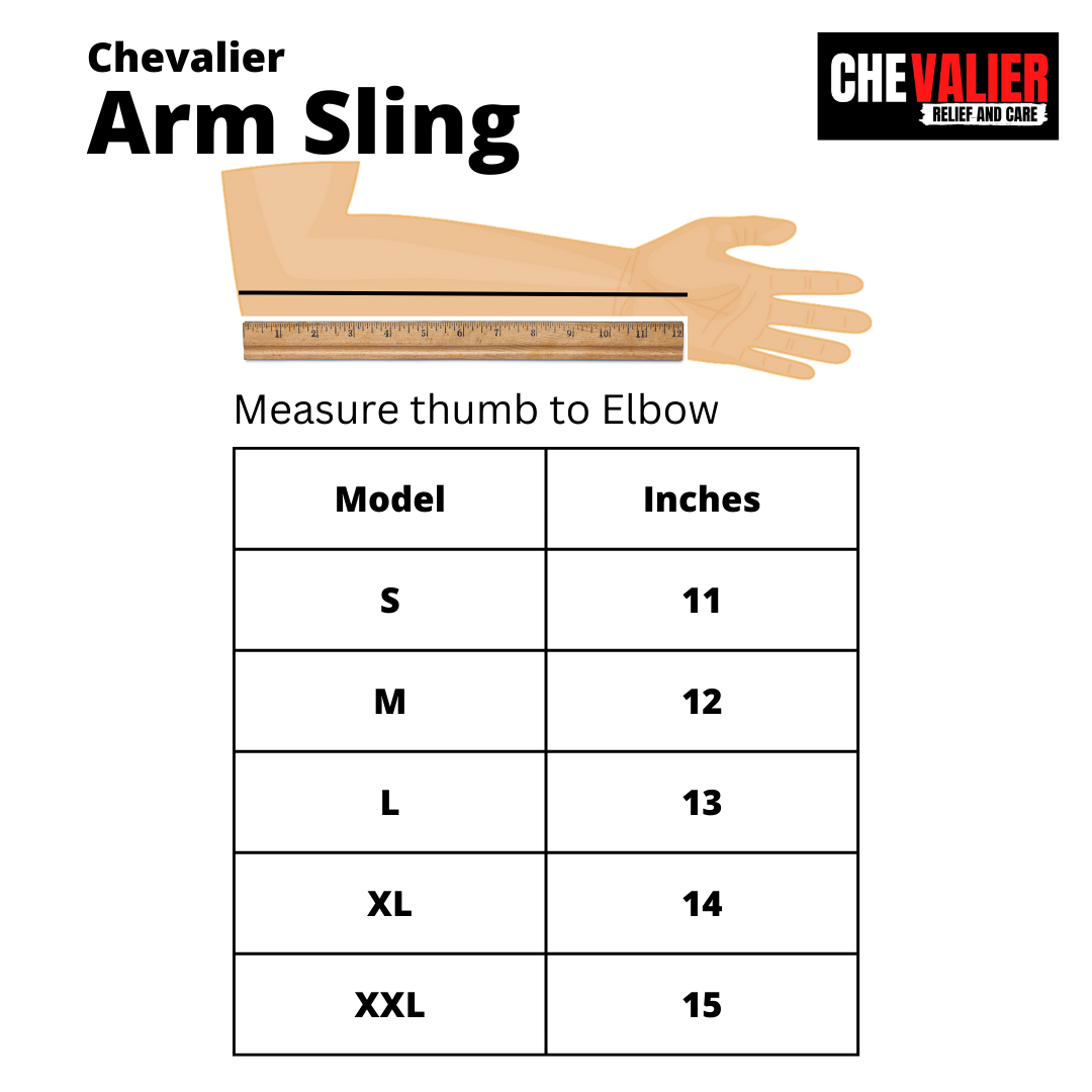 CHEVALIER Pouch Arm Sling with Velcro's Strap for Immobilization and Support to the fractured Arm