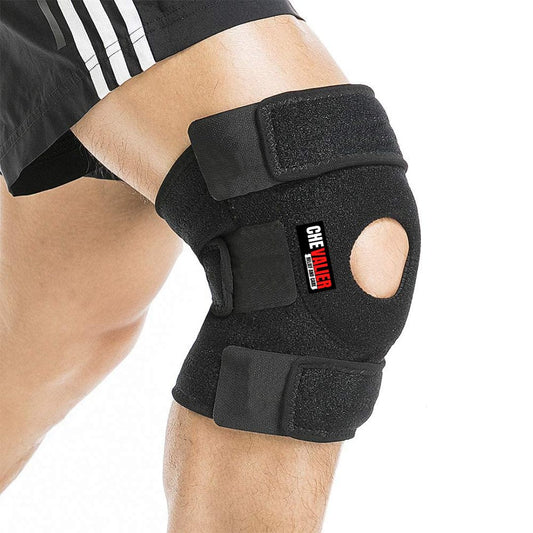 Hinged Knee Support, Black, Universal, Single