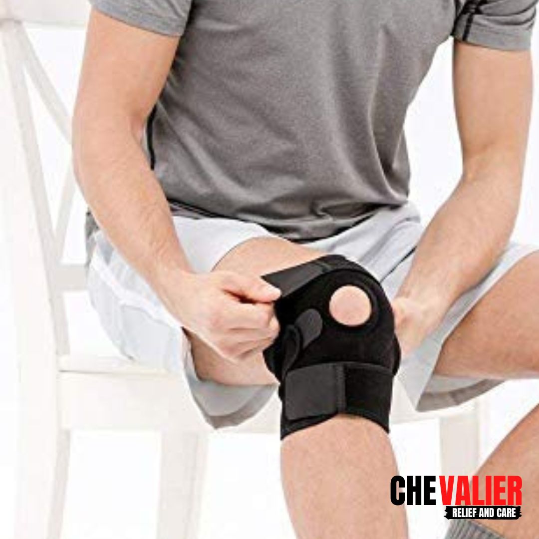 Hinged Knee Support, Black, Universal, Single