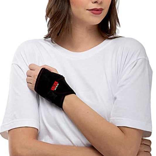 Wrist and Thumb Support for Gym, Black Universal Size