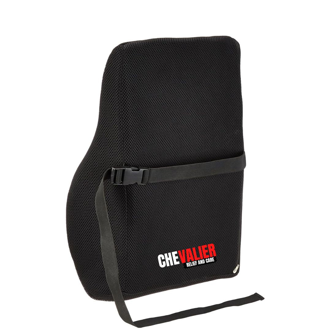 CHEVALIER Lumbar Support Backrest Compatible with Car, Office Chair for Back Pain Relief - Back Pillow for Sitting