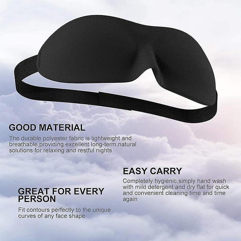 Sleeping Travel Eye Mask, Black