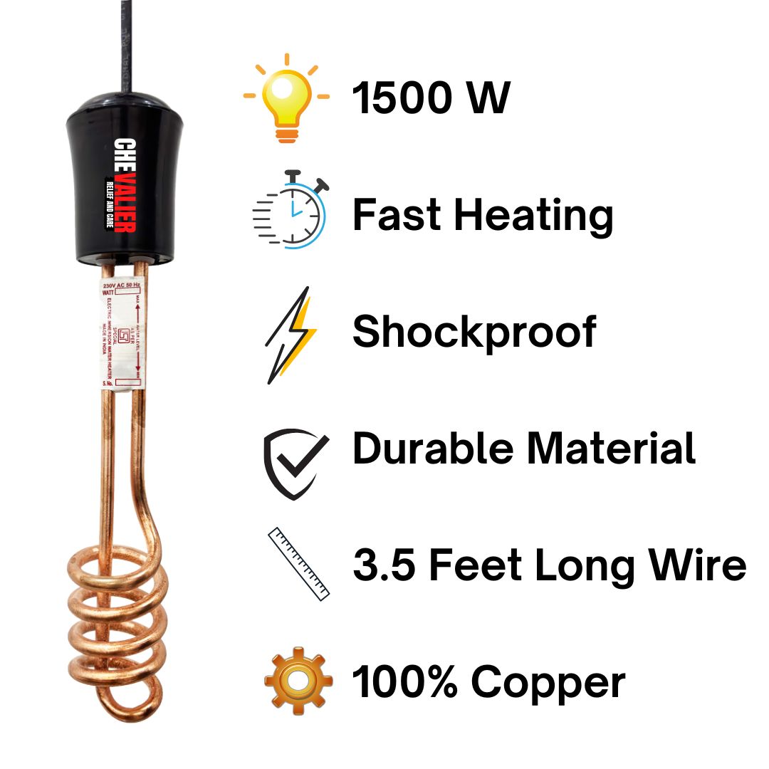 Shockproof 1500 w Water Heating Rod